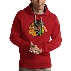 Chicago Blackhawks Antigua Logo Victory Pullover Hoodie -  NHL Hoodies