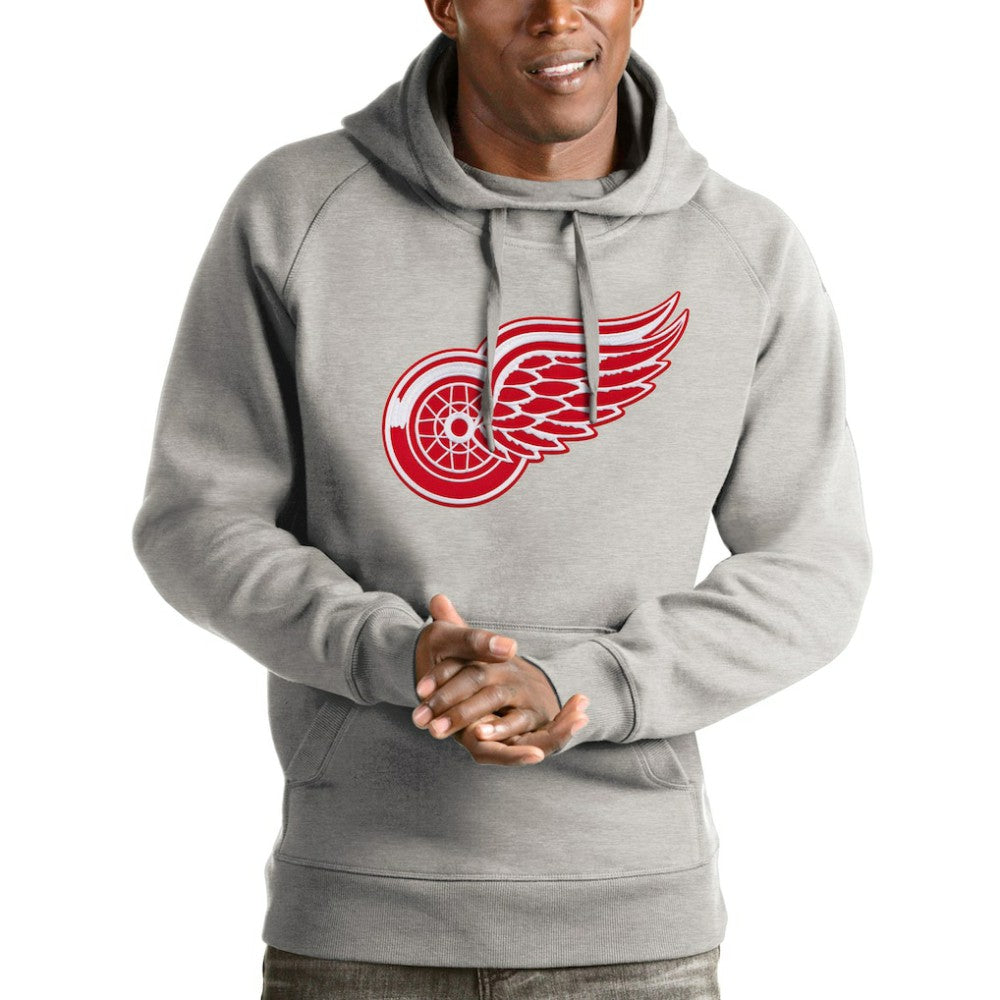 Detroit Red Wings Antigua Logo Victory Pullover Hoodie -  NHL Hoodies