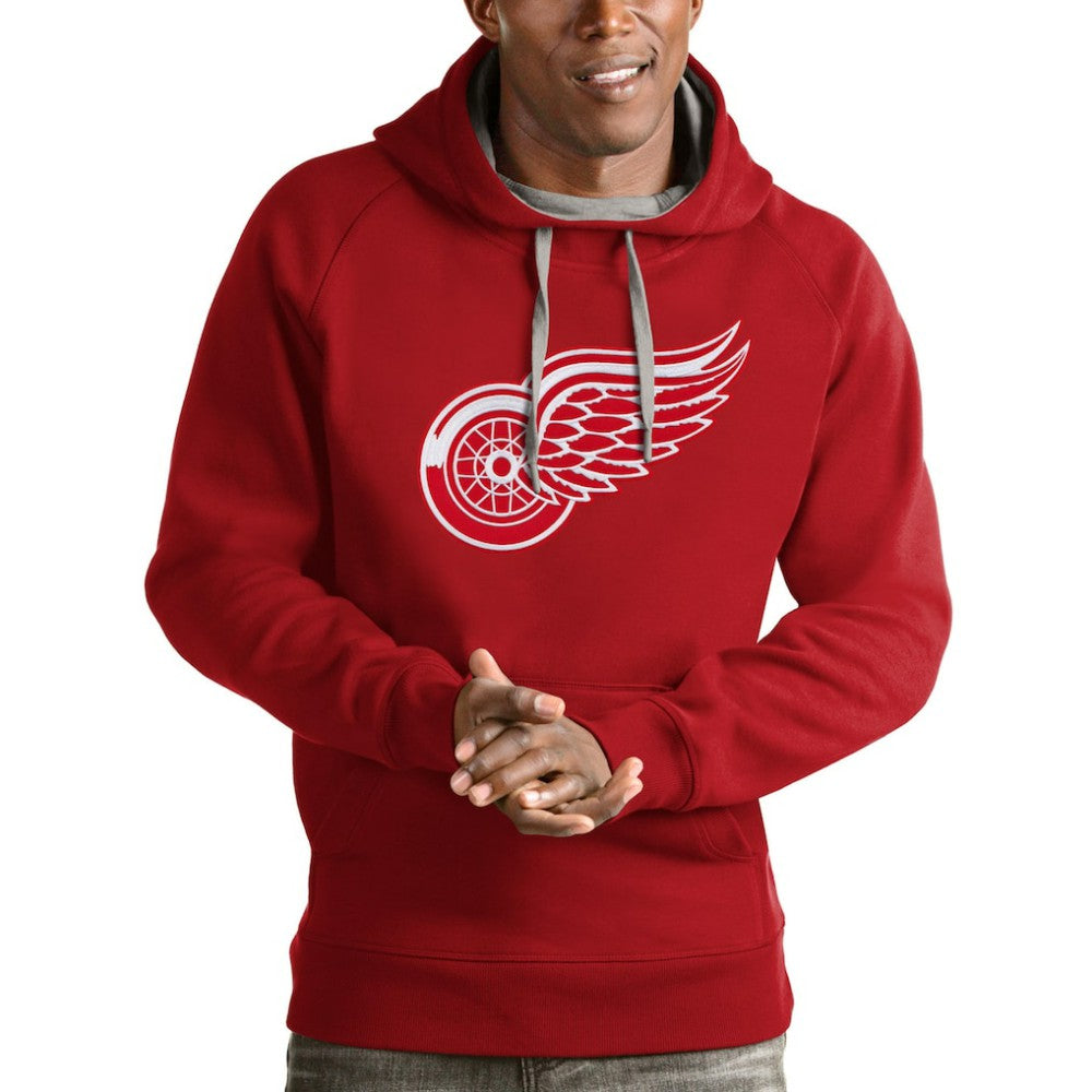 Detroit Red Wings Antigua Logo Victory Pullover Hoodie -  NHL Hoodies