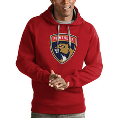 Florida Panthers Antigua Logo Victory Pullover Hoodie -  NHL Hoodies