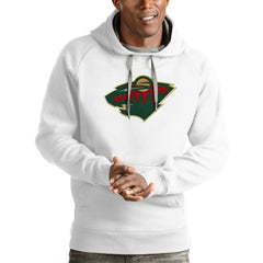 Minnesota Wild Antigua Logo Victory Pullover Hoodie -  NHL Hoodies