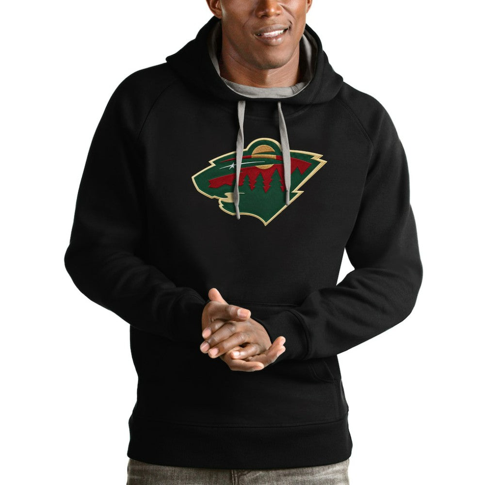 Minnesota Wild Antigua Logo Victory Pullover Hoodie -  NHL Hoodies