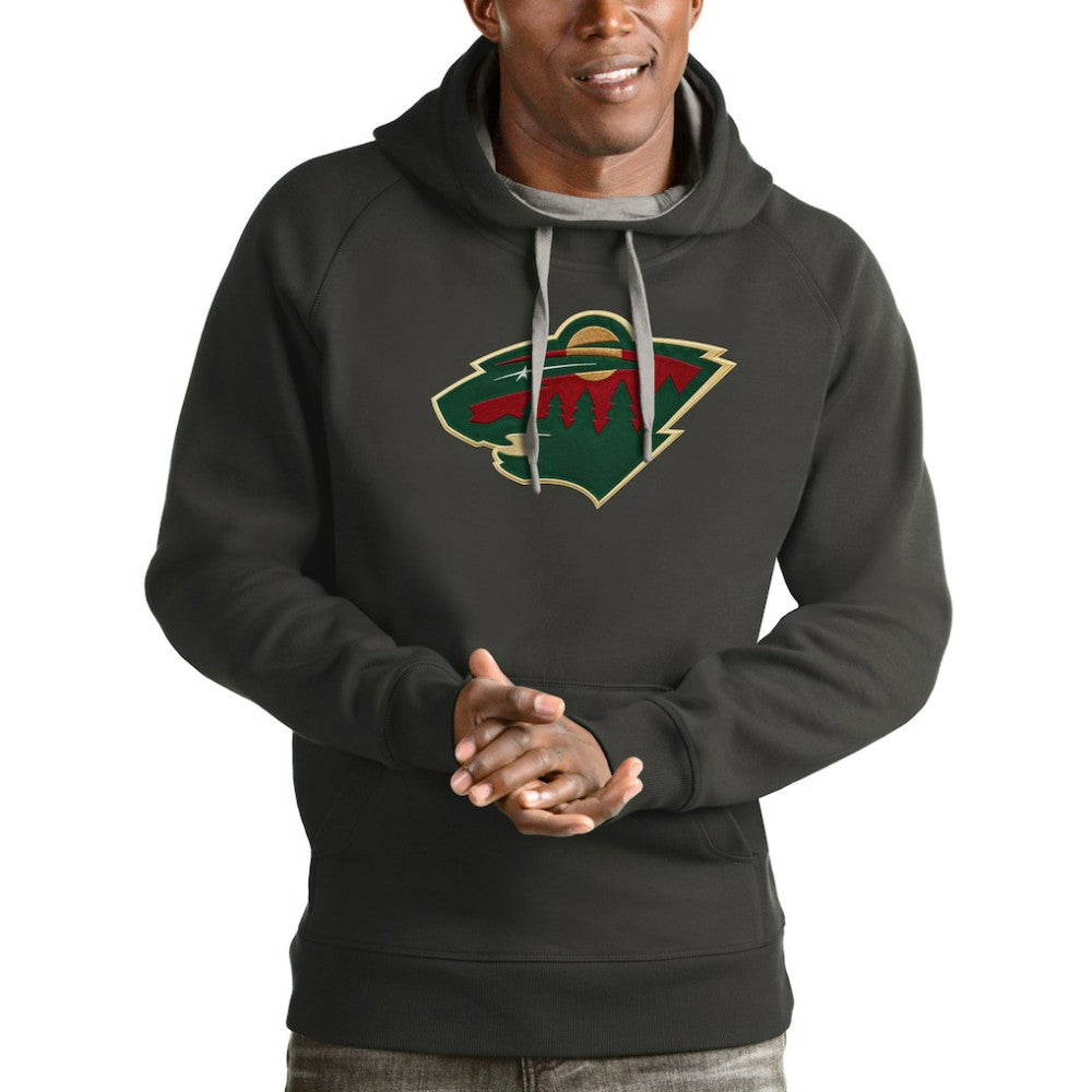 Minnesota Wild Antigua Logo Victory Pullover Hoodie -  NHL Hoodies