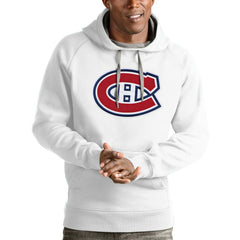 Montreal Canadiens Antigua Logo Victory Pullover Hoodie -  NHL Hoodies