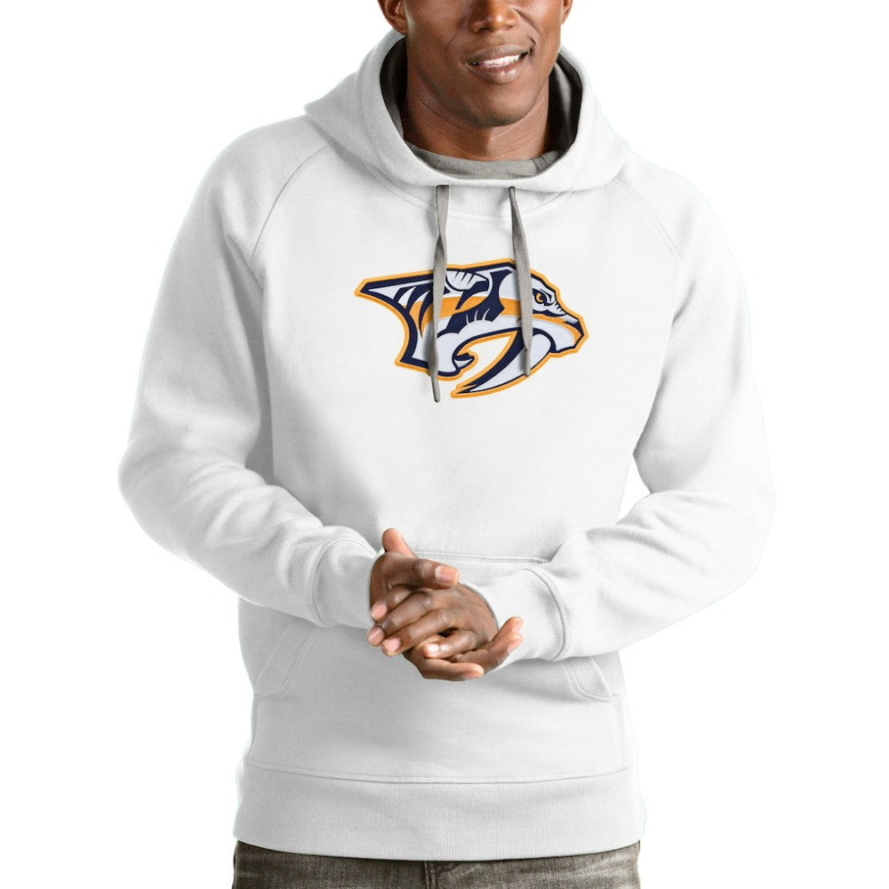 Nashville Predators Antigua Logo Victory Pullover Hoodie -  NHL Hoodies