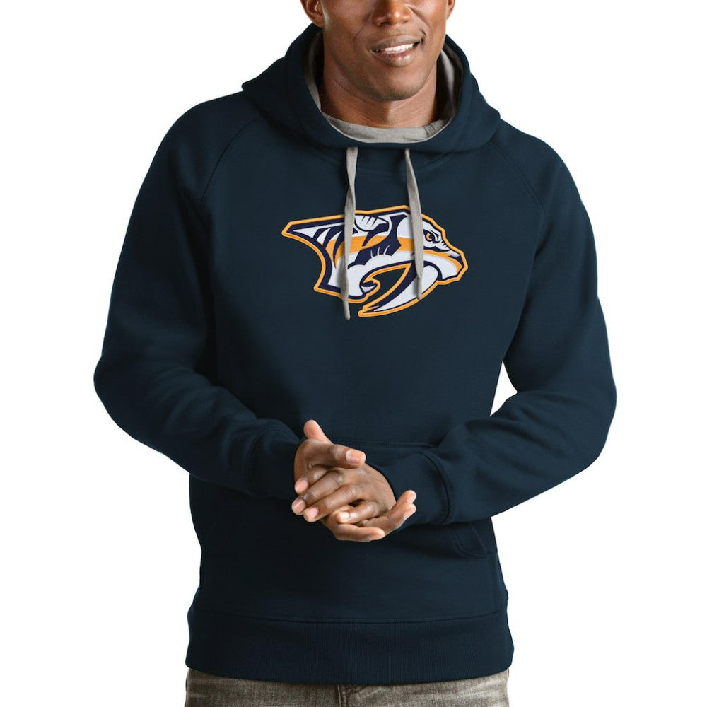 Nashville Predators Antigua Logo Victory Pullover Hoodie -  NHL Hoodies