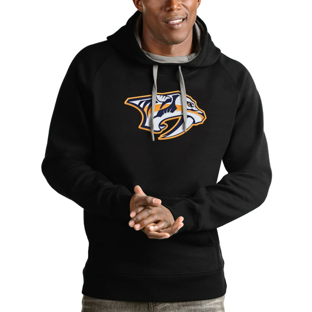 Nashville Predators Antigua Logo Victory Pullover Hoodie -  NHL Hoodies