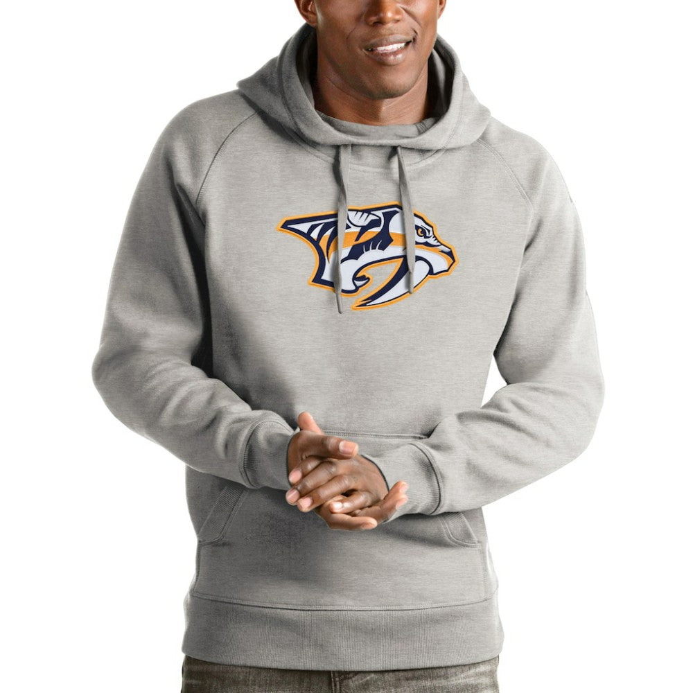 Nashville Predators Antigua Logo Victory Pullover Hoodie -  NHL Hoodies