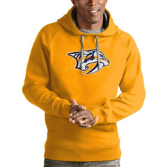Nashville Predators Antigua Logo Victory Pullover Hoodie -  NHL Hoodies