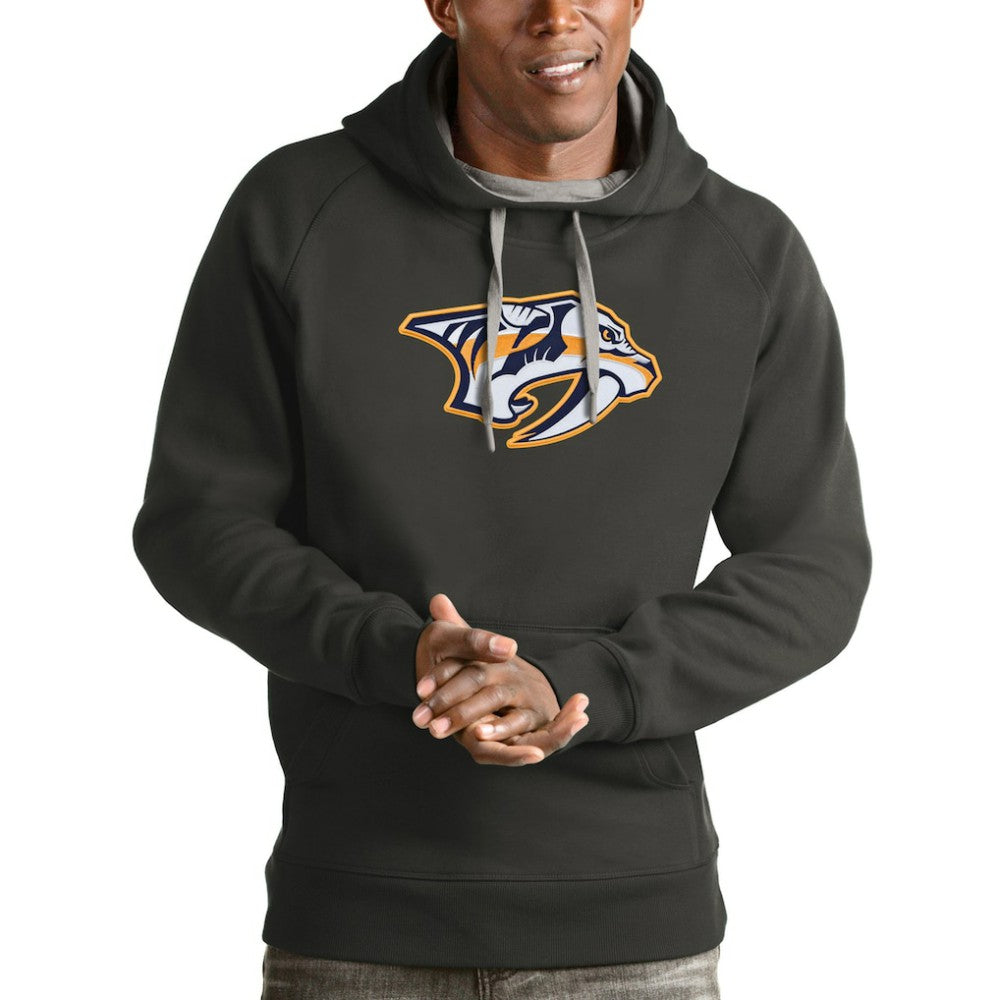 Nashville Predators Antigua Logo Victory Pullover Hoodie -  NHL Hoodies