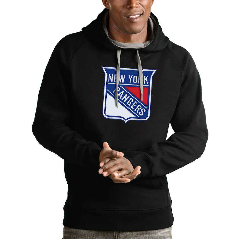 New York Rangers Antigua Logo Victory Pullover Hoodie -  NHL Hoodies