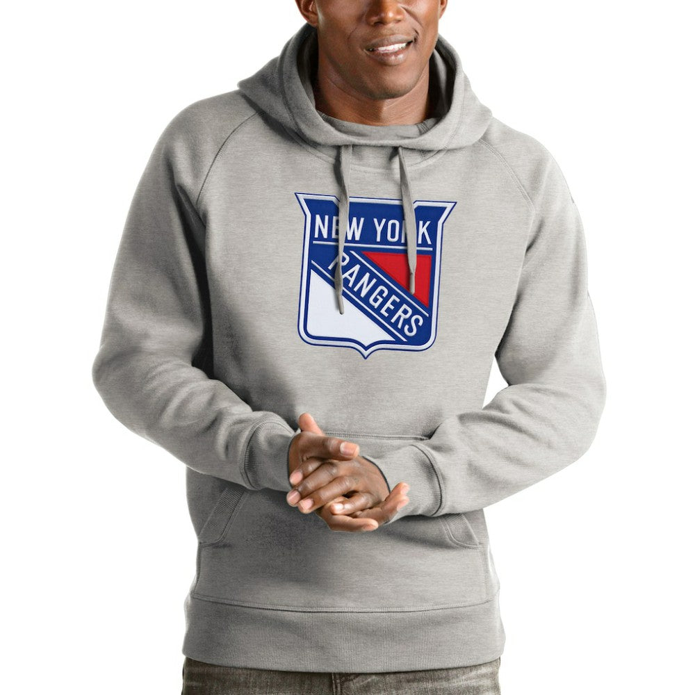 New York Rangers Antigua Logo Victory Pullover Hoodie -  NHL Hoodies