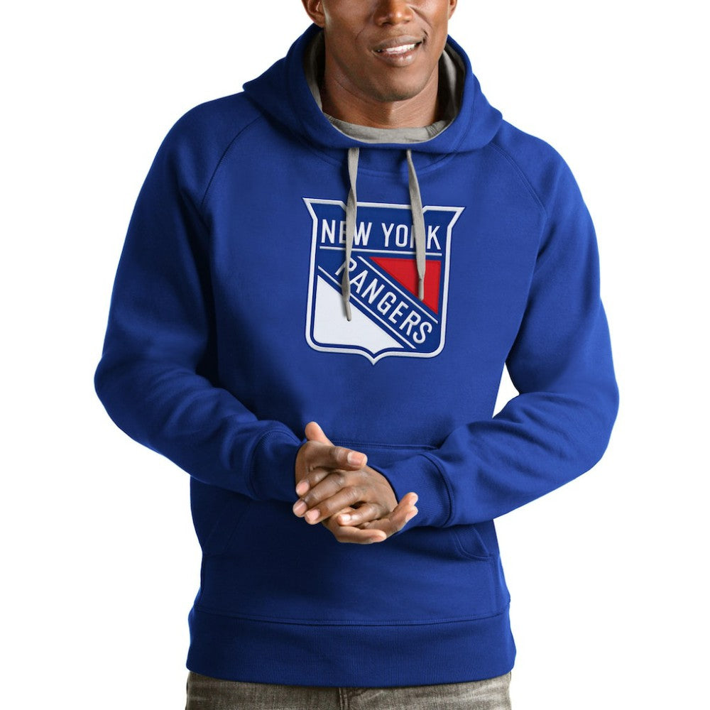 New York Rangers Antigua Logo Victory Pullover Hoodie -  NHL Hoodies