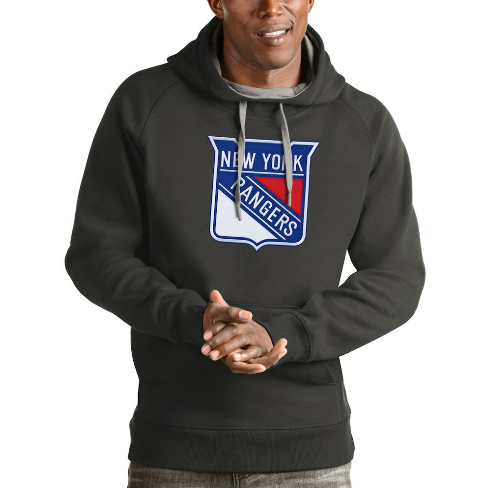 New York Rangers Antigua Logo Victory Pullover Hoodie -  NHL Hoodies