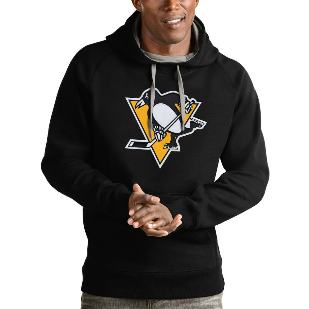 Pittsburgh Penguins Antigua Logo Victory Pullover Hoodie -  NHL Hoodies