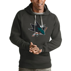San Jose Sharks Antigua Logo Victory Pullover Hoodie -  NHL Hoodies