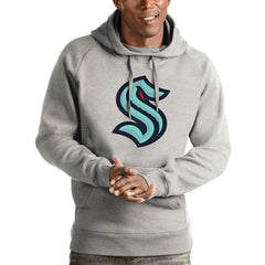 Seattle Kraken Antigua Logo Victory Pullover Hoodie -  NHL Hoodies