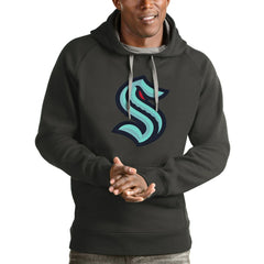 Seattle Kraken Antigua Logo Victory Pullover Hoodie -  NHL Hoodies