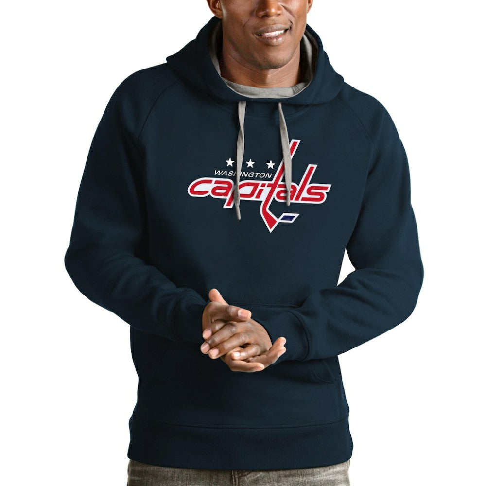 Washington Capitals Antigua Logo Victory Pullover Hoodie -  NHL Hoodies