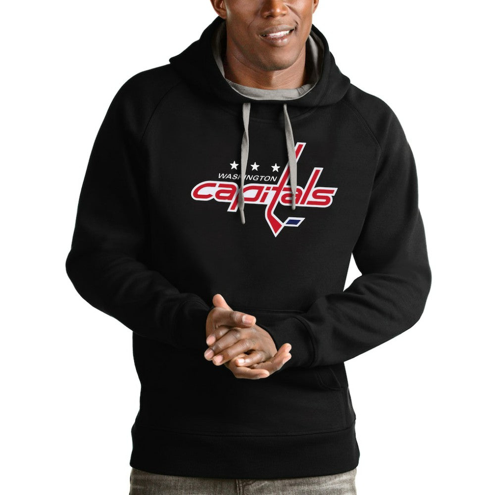 Washington Capitals Antigua Logo Victory Pullover Hoodie -  NHL Hoodies