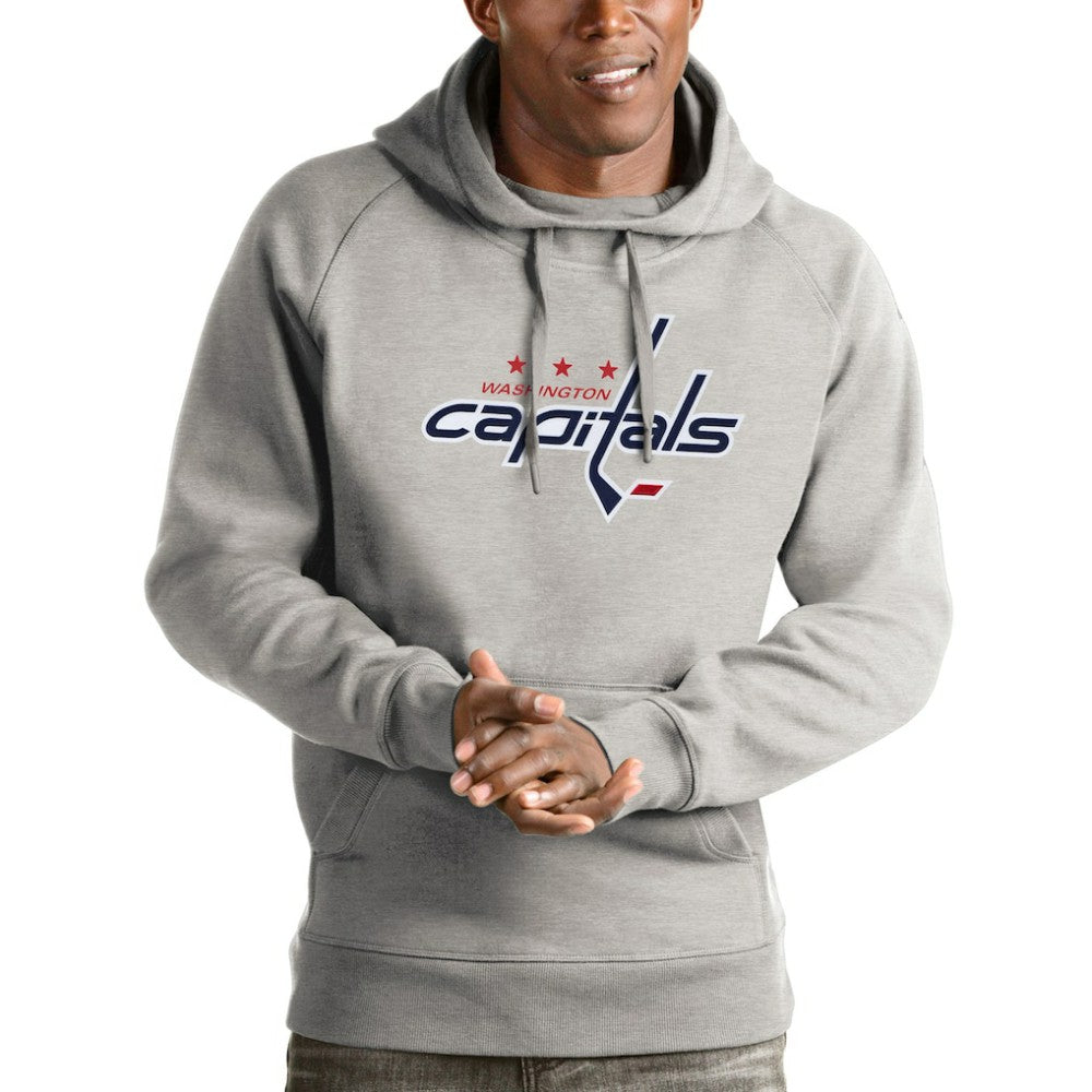 Washington Capitals Antigua Logo Victory Pullover Hoodie -  NHL Hoodies