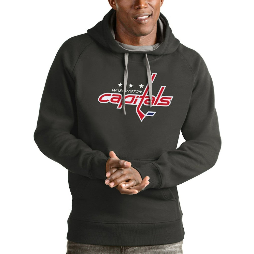 Washington Capitals Antigua Logo Victory Pullover Hoodie -  NHL Hoodies
