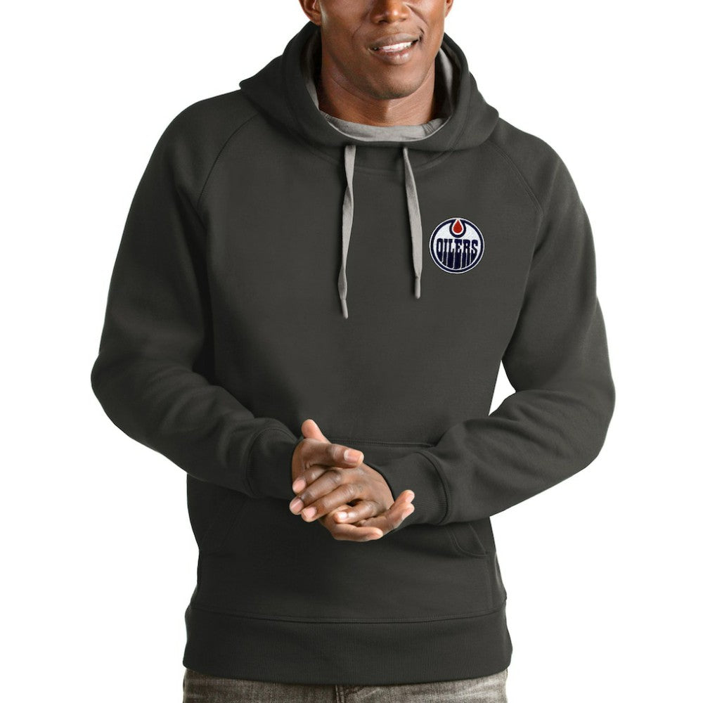 Edmonton Oilers Antigua Victory Pullover Hoodie -  NHL Hoodies