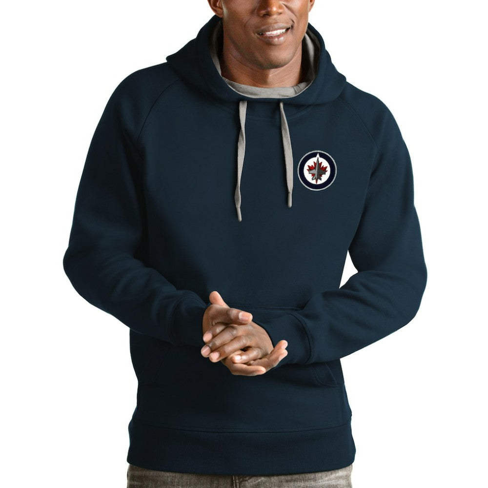 Winnipeg Jets Antigua Team Victory Pullover Hoodie -  NHL Hoodies