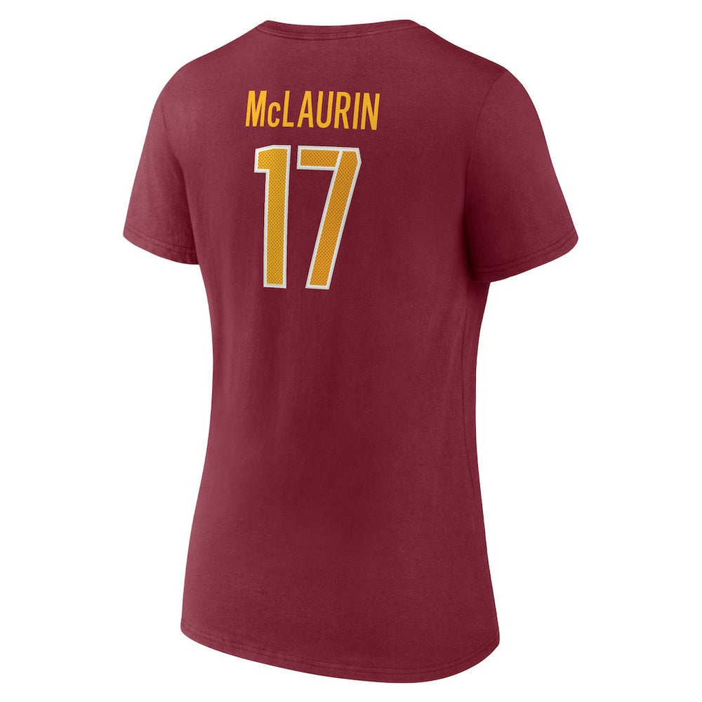 Washington Commanders Terry McLaurin  Women's Player Icon Name & Number V-Neck T-Shirt | NFL US