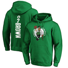 Kelly Green Jaylen Brown Boston Celtics Playmaker Name & Number Pullover Hoodie | NBA