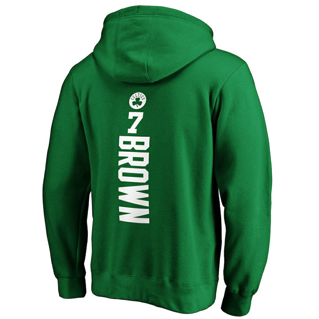 Kelly Green Jaylen Brown Boston Celtics Playmaker Name & Number Pullover Hoodie | NBA