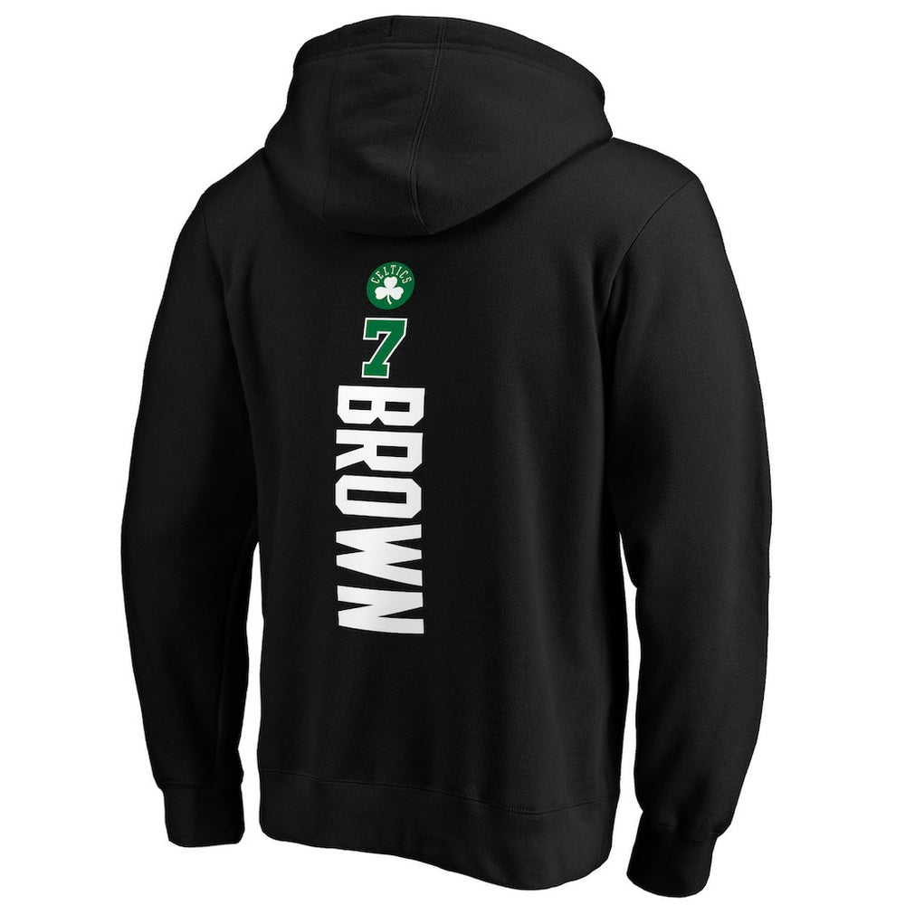 Black Jaylen Brown Boston Celtics Playmaker Name & Number Pullover Hoodie | NBA