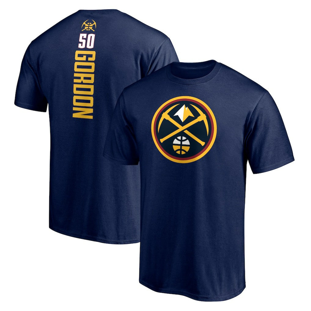 Navy Aaron Gordon Denver Nuggets Playmaker Name & Number T-Shirt sale | NBA