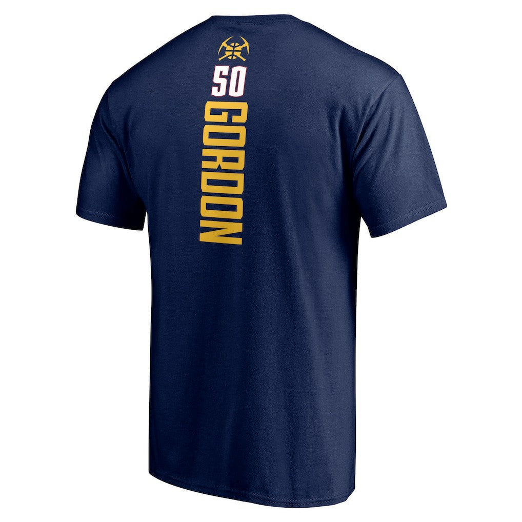 Navy Aaron Gordon Denver Nuggets Playmaker Name & Number T-Shirt sale | NBA