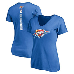 Blue Shai Gilgeous-Alexander Oklahoma City Thunder Women's Playmaker Name & Number V-Neck T-Shirt | NBA
