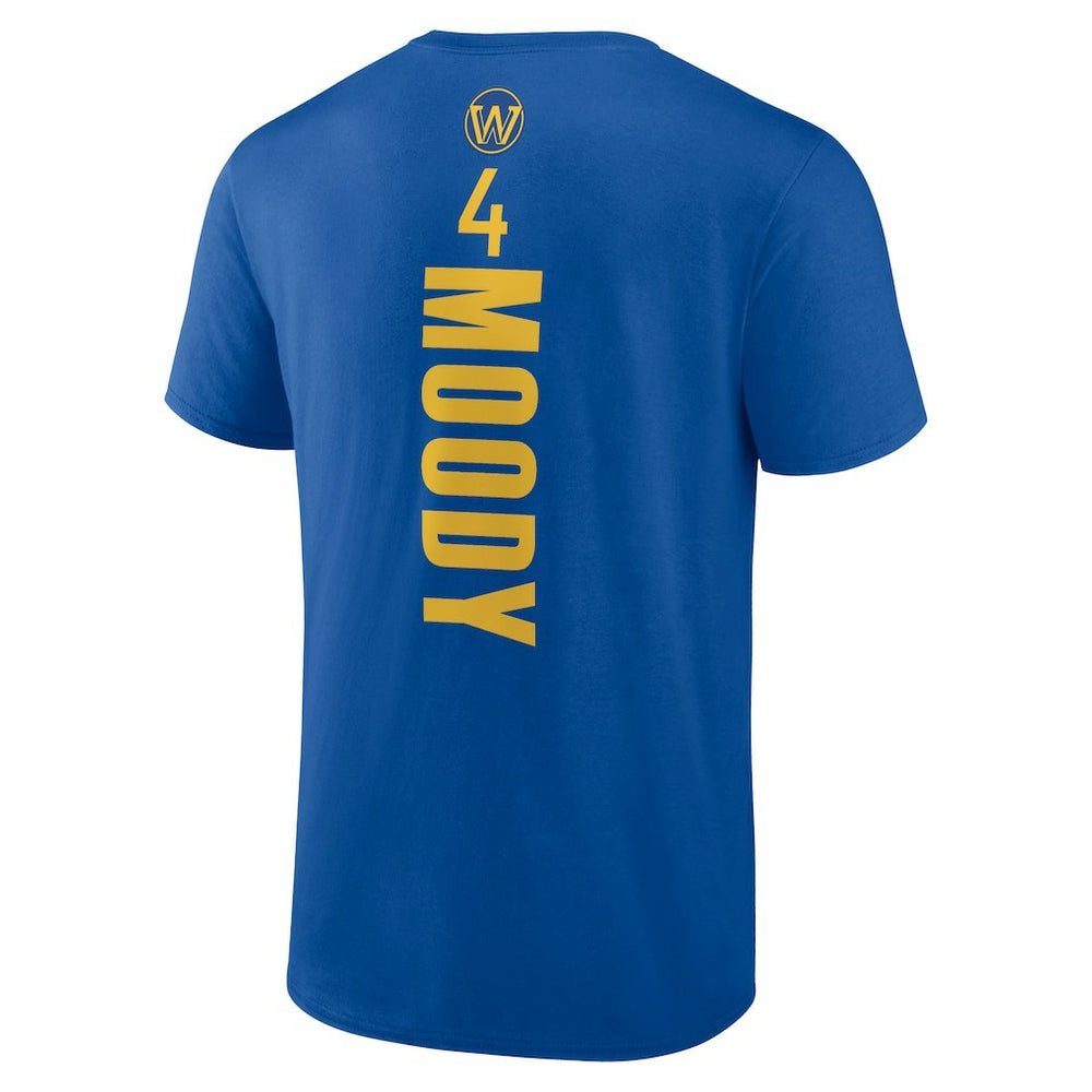Royal Moses Moody Golden State Warriors Playmaker Name & Number T-Shirt sale | NBA