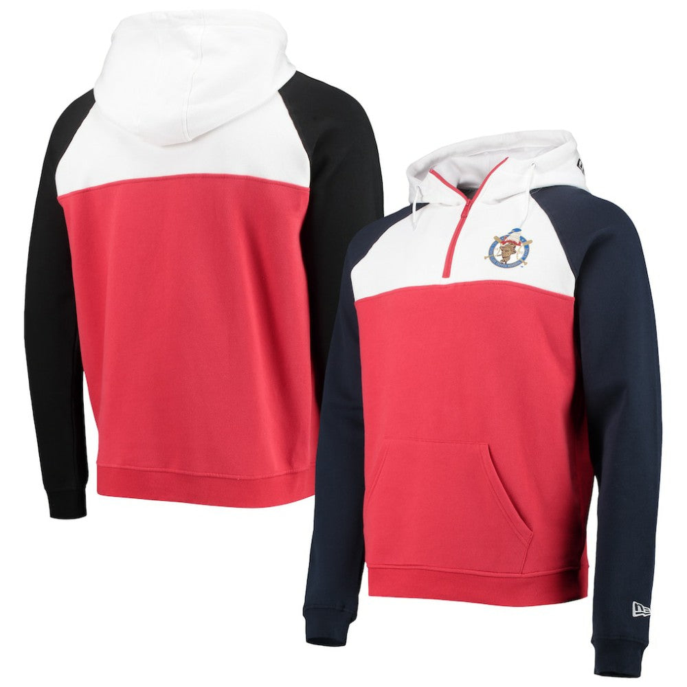 Washington Nationals New Era Cooperstown Collection Quarter-Zip Hoodie Jacket - MLB Jackets