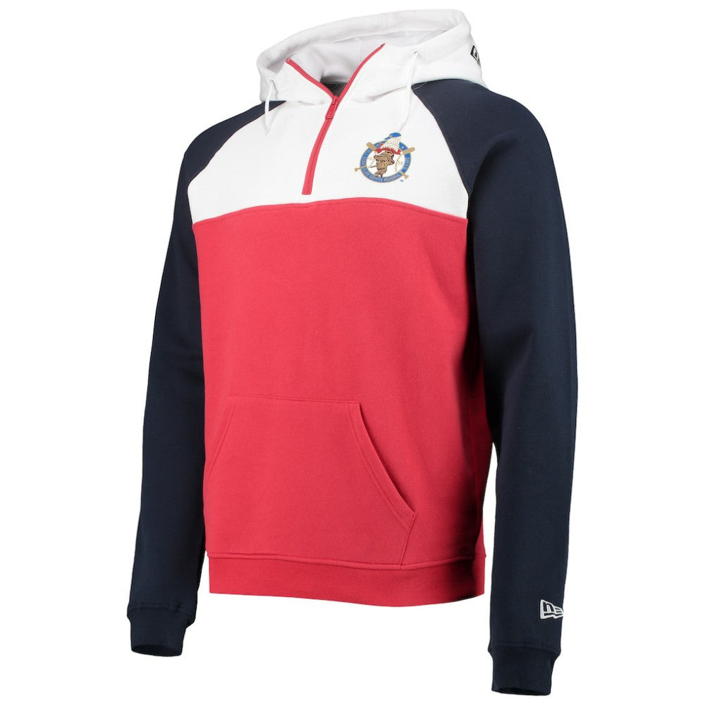 Washington Nationals New Era Cooperstown Collection Quarter-Zip Hoodie Jacket - MLB Jackets