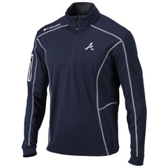 Atlanta Braves Columbia Shotgun Omni-Wick Quarter-Zip Pullover Jacket - MLB Jackets