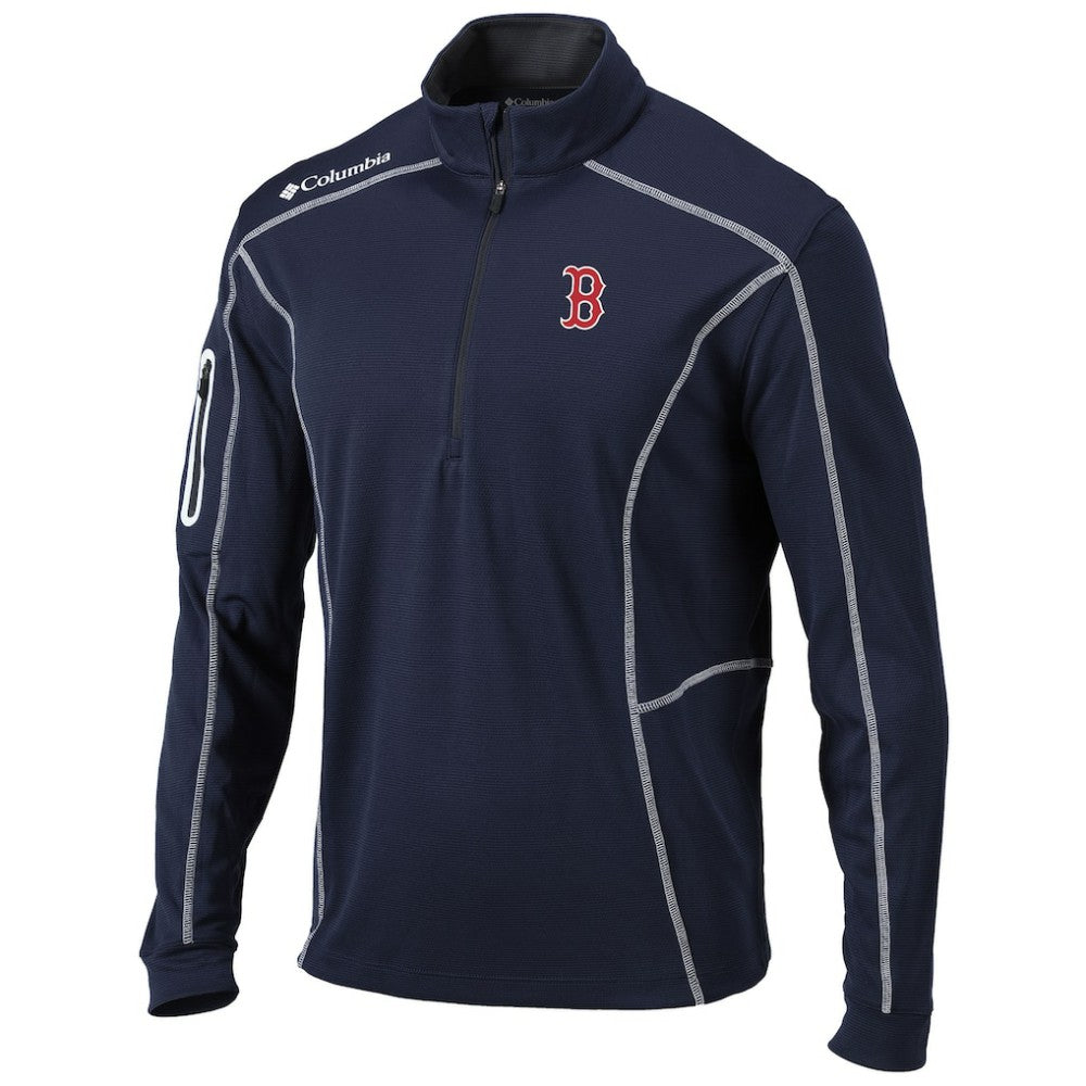 Boston Red Sox Columbia Shotgun Omni-Wick Quarter-Zip Pullover Jacket - MLB Jackets