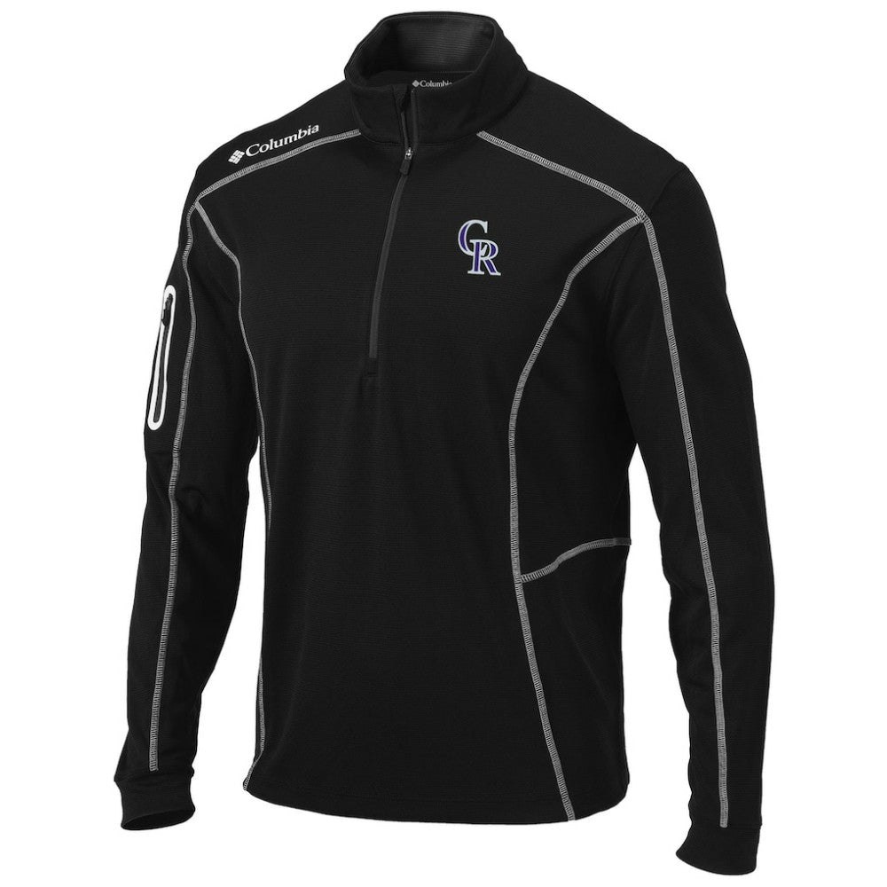 Colorado Rockies Columbia Shotgun Omni-Wick Quarter-Zip Pullover Jacket - MLB Jackets