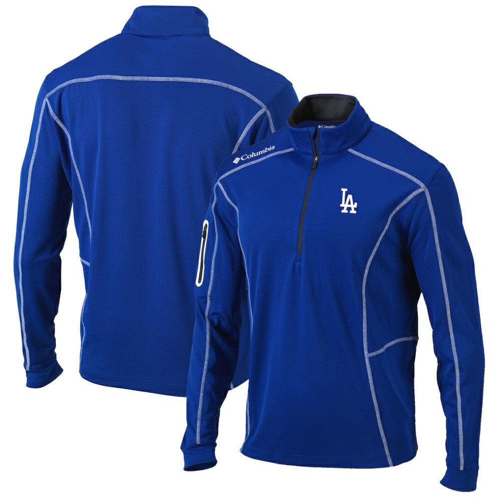 Los Angeles Dodgers Columbia Shotgun Omni-Wick Quarter-Zip Pullover Jacket - MLB Jackets
