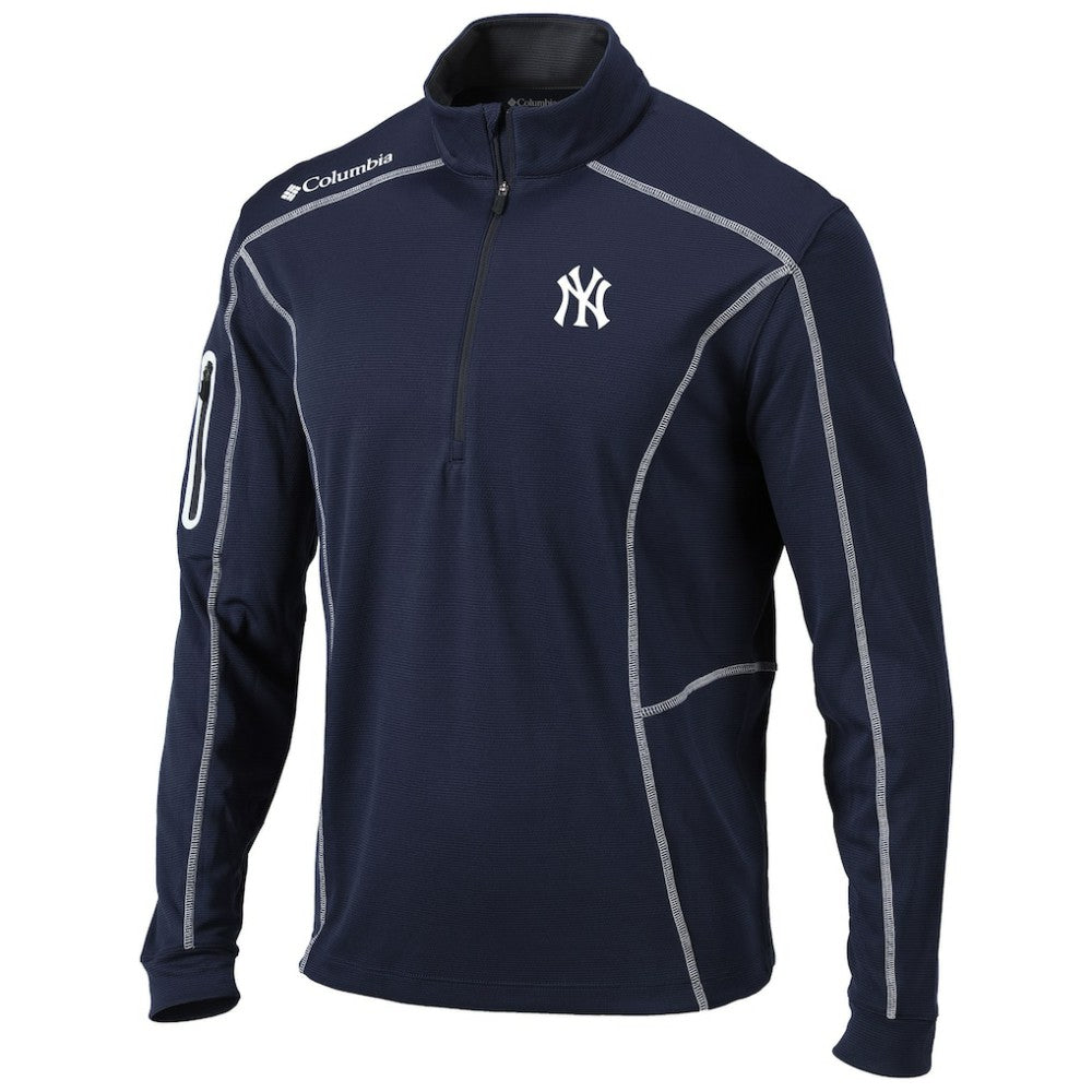 New York Yankees Columbia Shotgun Omni-Wick Quarter-Zip Pullover Jacket - MLB Jackets