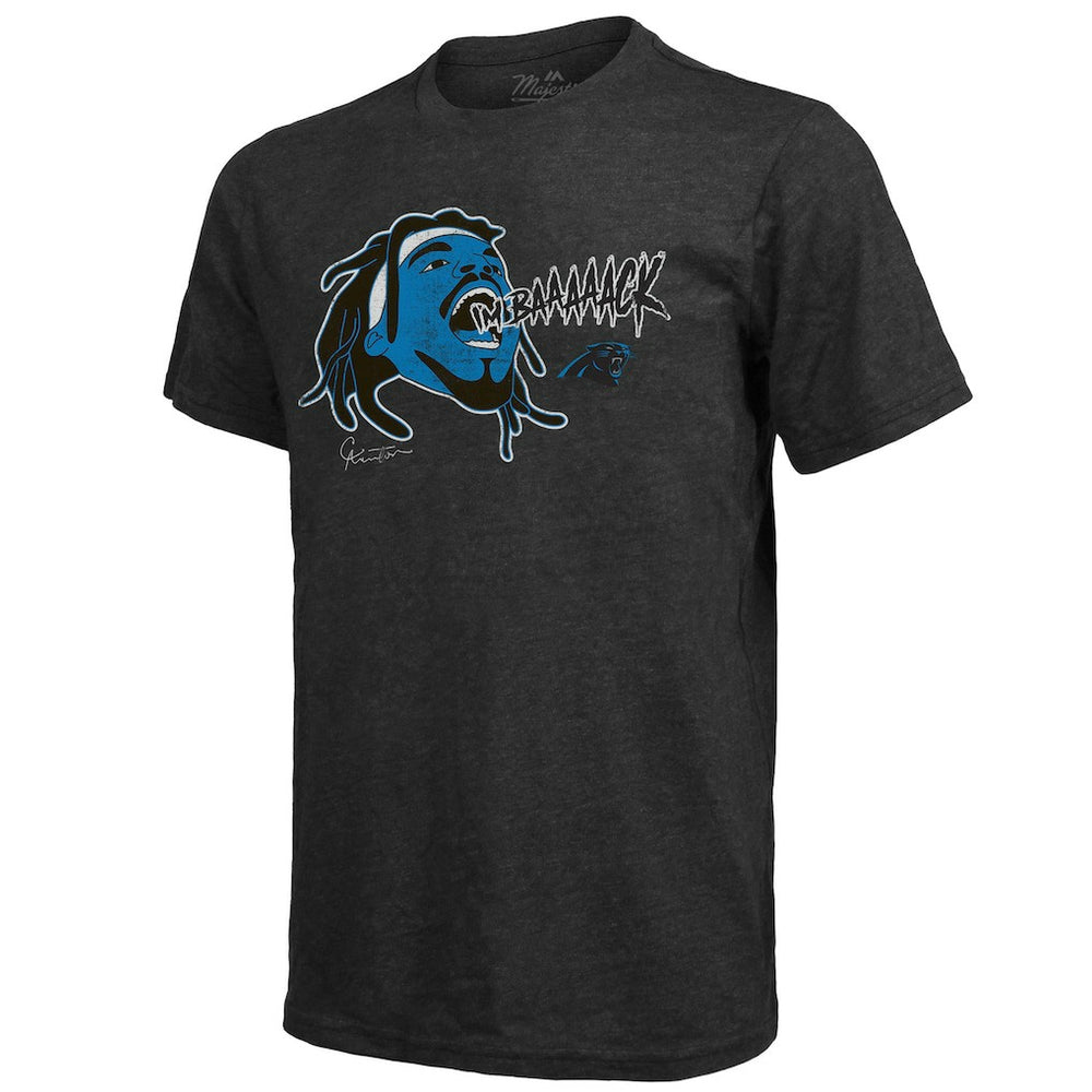 Carolina Panthers Cam Newton  Majestic Threads Tri-Blend Player Graphic T-Shirt | NFL Near me