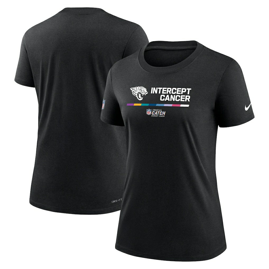 Jacksonville Jaguars Women's NFL Crucial Catch Performance T-Shirt | NFL On sale