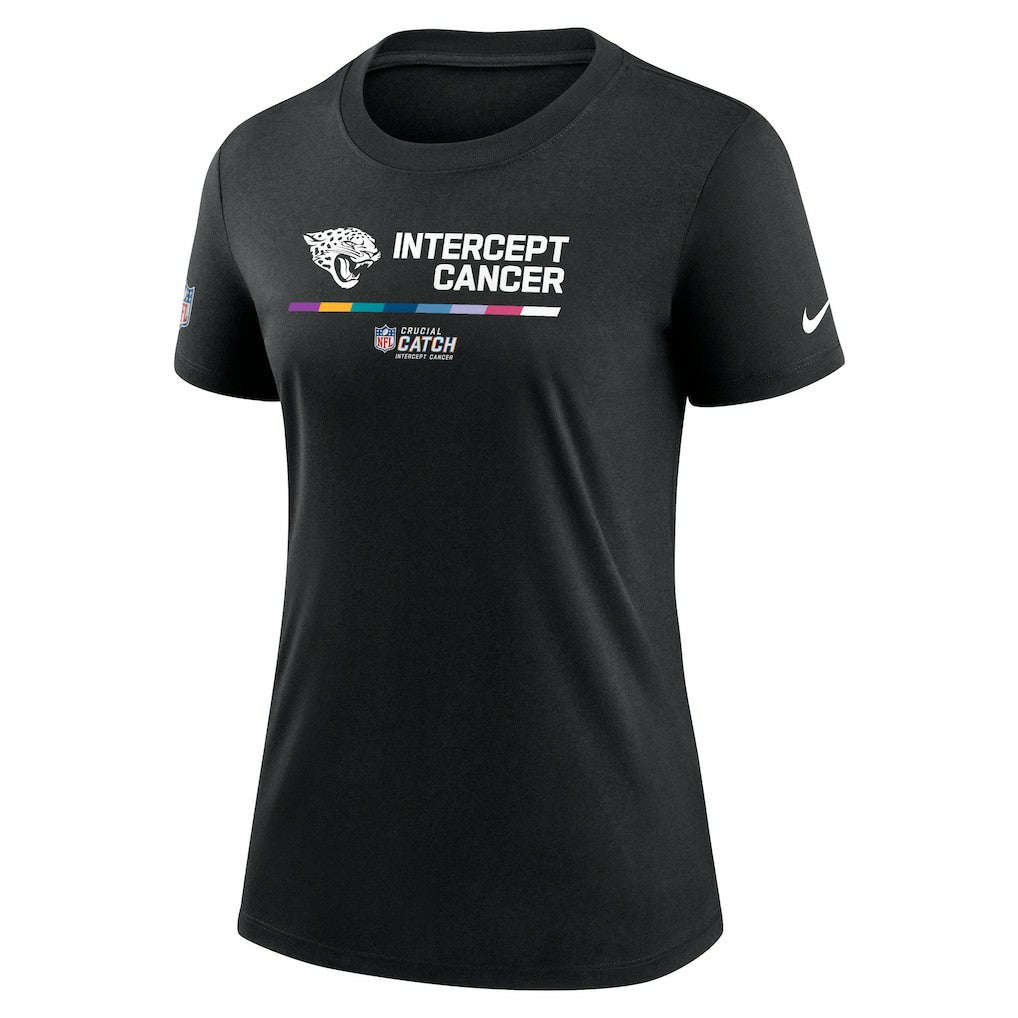 Jacksonville Jaguars Women's NFL Crucial Catch Performance T-Shirt | NFL On sale