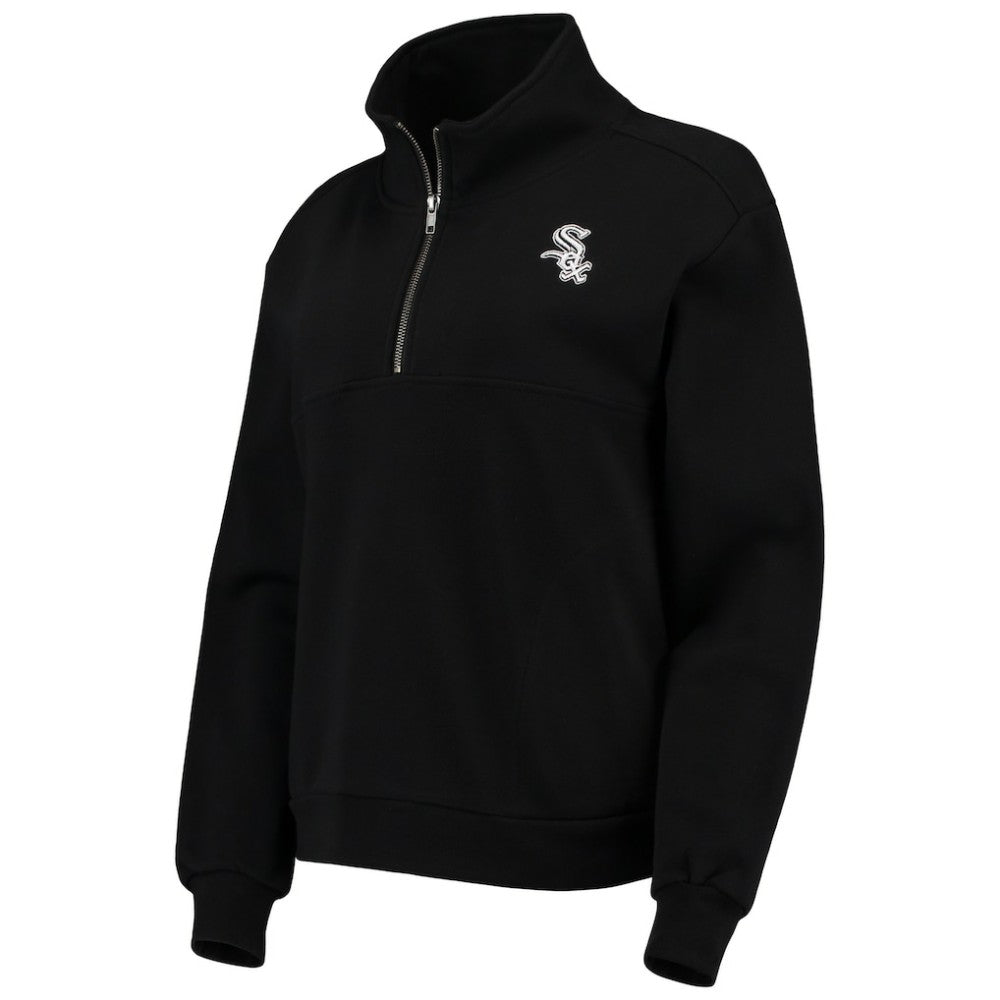 Chicago White Sox The Wild Collective Women's Two-Hit Quarter-Zip Pullover Top - MLB Pullover