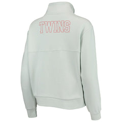 Minnesota Twins The Wild Collective Women's Two-Hit Quarter-Zip Pullover Top - MLB Pullover