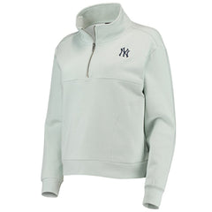 New York Yankees The Wild Collective Women's Two-Hit Quarter-Zip Pullover Top - MLB Pullover