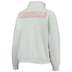 St. Louis Cardinals The Wild Collective Women's Two-Hit Quarter-Zip Pullover Top - MLB Pullover